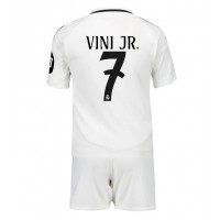 Maglie da calcio Real Madrid Vinicius Junior #7 Prima Maglia Bambino 2024-25 Manica Corta (+ Pantaloni corti)